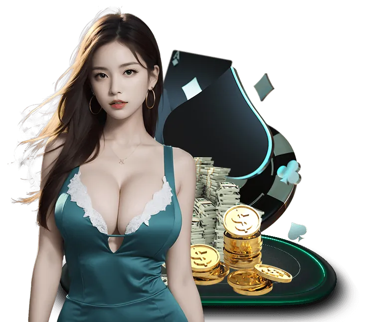 Hình ảnh bàn chơi Baccarat với các lá bài và chip